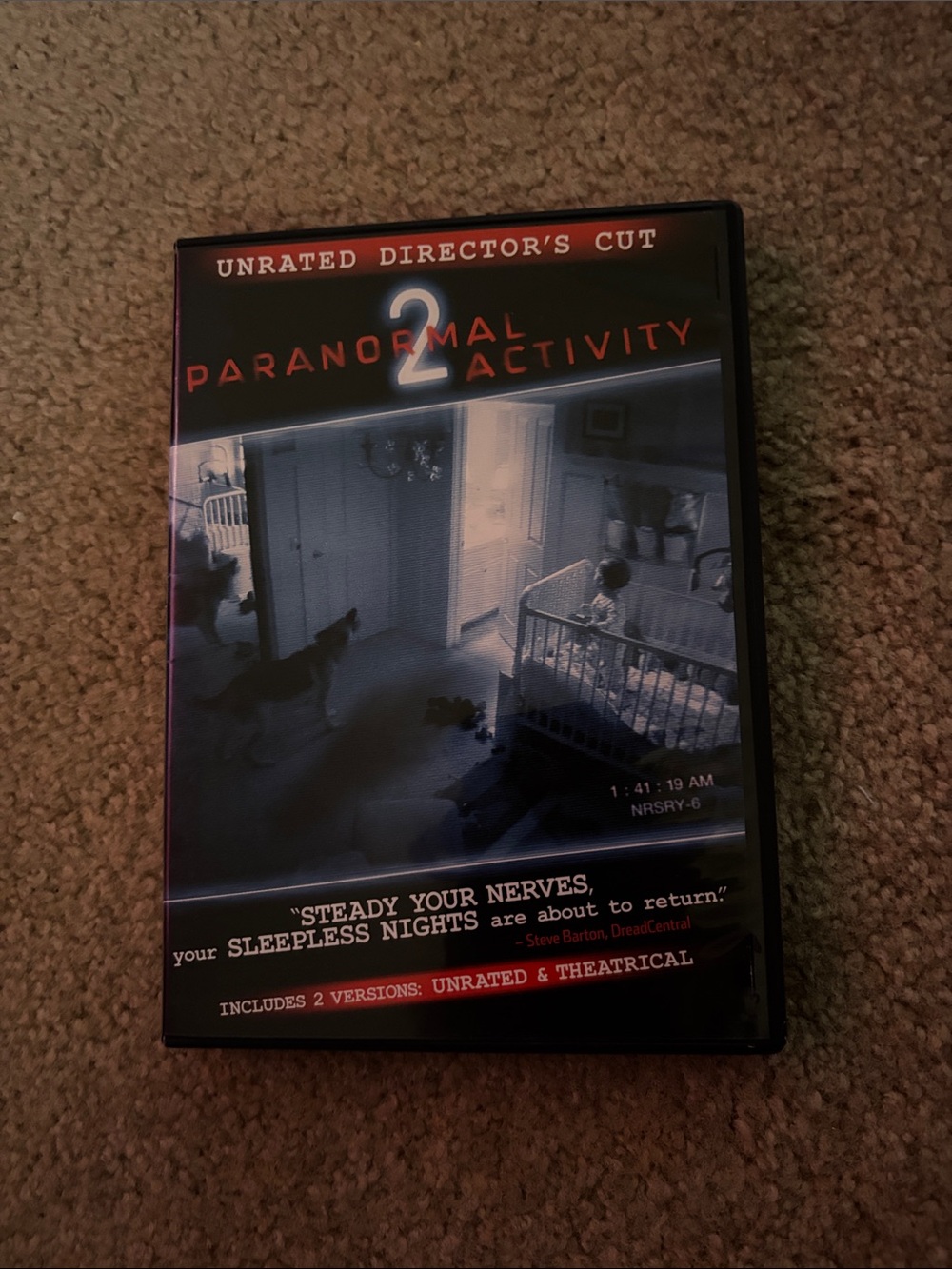 Paranormal Activity 2 (Unrated Director's Cut) - Black DVD Case